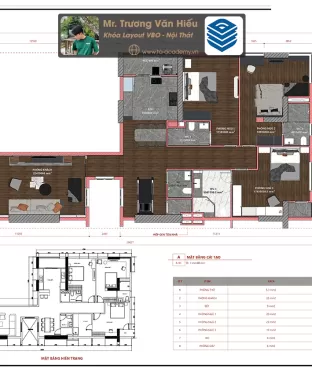 Mr. Trương Văn Hiếu : Khóa Layout VBO - Nội Thất